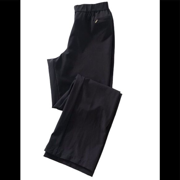 Y2K Nike Sportswear Athletic Straight Leg Black Track Workout Pants - Picture 3 of 10